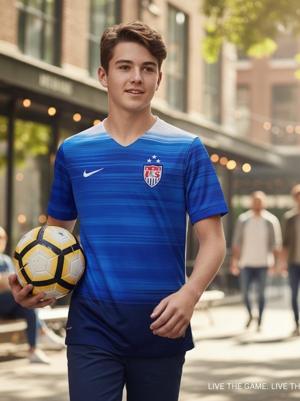 Nike Blue Authentic US Soccer Jersey 2015